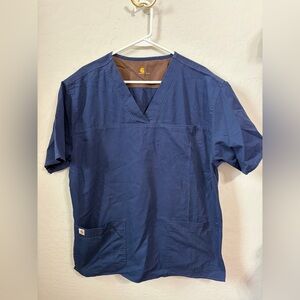 Carhartt Men's Deep Blue V-Neck Shirt